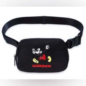 Lululemon Black Mickey Mouse Belt Bag